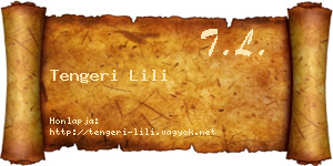 Tengeri Lili névjegykártya